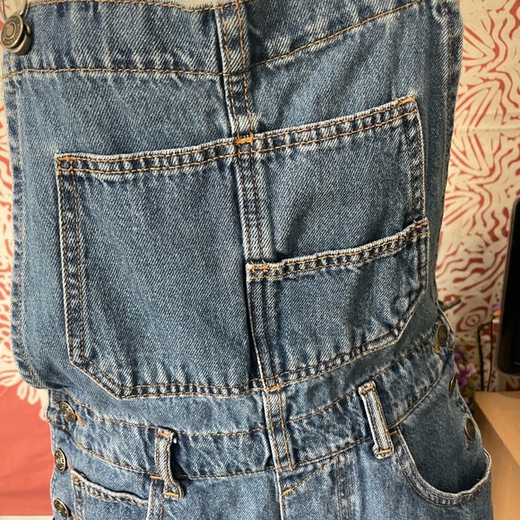 We The Free Blue Denim Overalls Relaxed Fit by Ziggy Shortalls size Small NNT - Picture 6 of 13